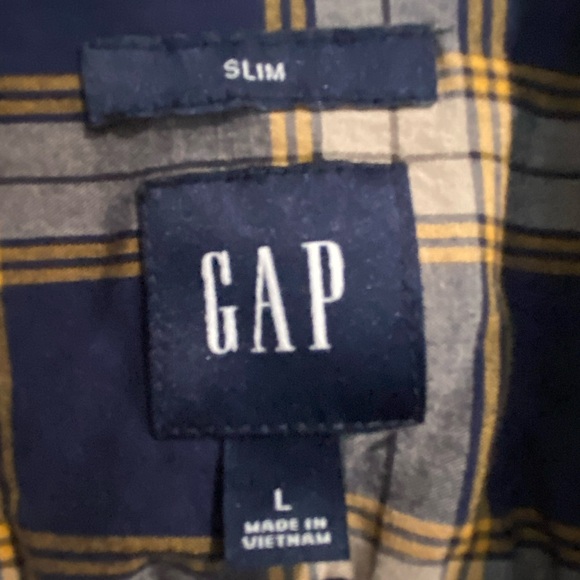 GAP Men’s Button Down Long Sleeve Shirt Size Large - Picture 3 of 3